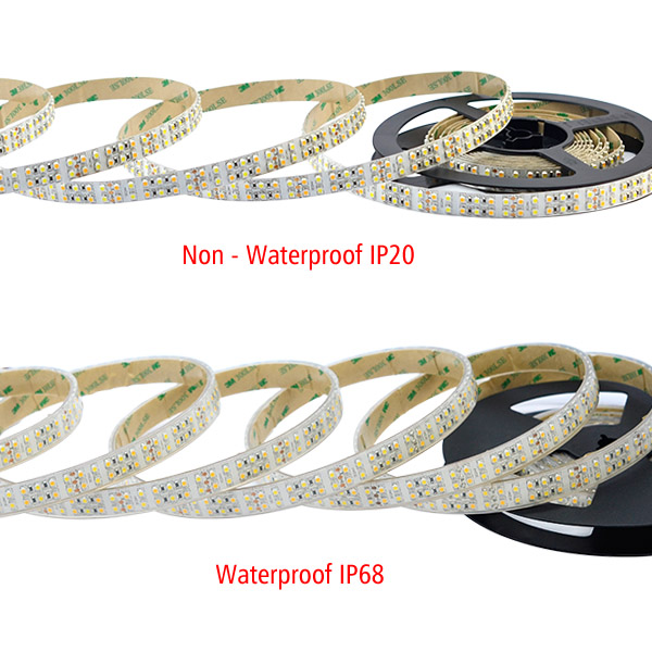 Double Row DC24V 3528SMD 1200LEDs CCT Flexible LED Light - Pure White+Warm White Double Row DC24V 3528SMD 1200LEDs CCT Flexible LED Light - Pure White+Warm White